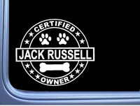 Certified Jack Russell L339 Dog Sticker 6" decal