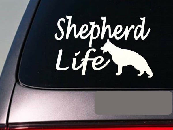 GSD life 6" sticker *E752* schutzhund decal vinyl k9 german shepherd