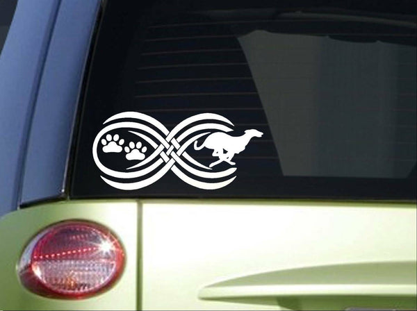 Tribal Greyhound Infinity Sitcker *I798* 8.5 inch wide decal