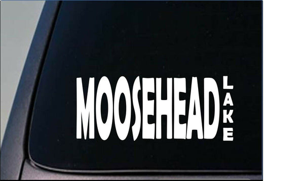 Moosehead Lake Sticker *G859* 8" vinyl snowmobile maine ice fish