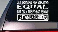 Standardbreds all horses equal 6" sticker *E574*  horses saddle trotters shoes