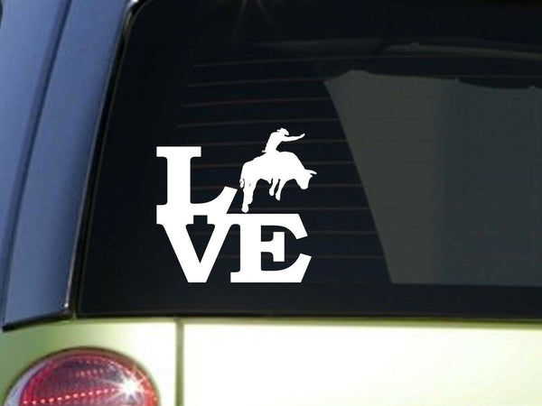 Bullrider Love 6" STICKER *F129* decal rodeo cowboy cattle cowgirl bull riding