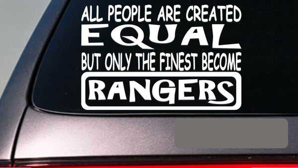 Rangers all people equal 6" sticker *E474* decal vinyl welding park wildlife