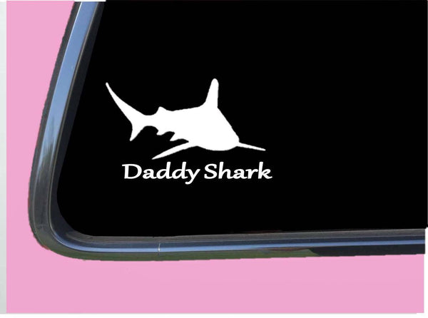 Daddy Shark Sticker TP 398 vinyl 8" Decal song mama mom mommy