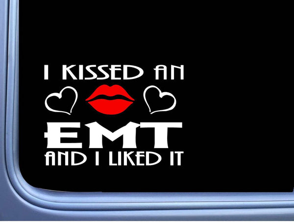 EMT Kissed L953 8" Ambulance window decal sticker