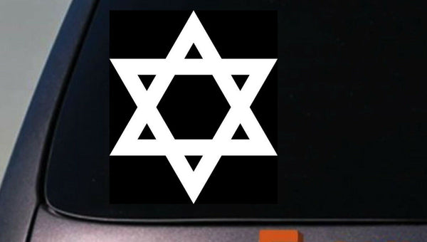 Star of David 5.75" Vinyl Window Laptop Decal Car Bumper Sticker