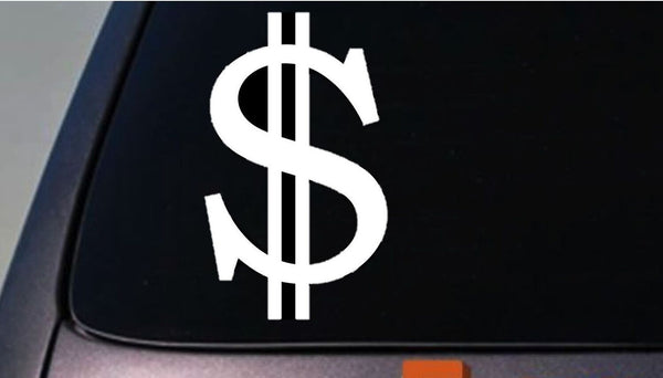 DOLLAR SIGN Money Cash Bling Car Truck Laptop Vinyl Decal Window Sticker M314