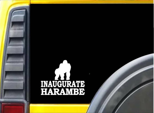 Inaugurate Harambe K726 6 Inch gorilla sticker decal