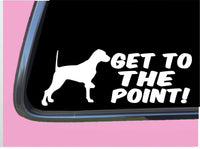 English Pointer Get to the Point TP 543 vinyl 8" Decal Sticker bird dog pheasant