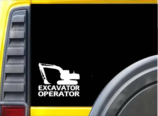 Excavator Operator K287 6 inch sticker backhoe decal