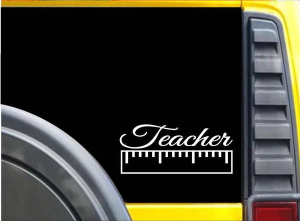 Teacher Ruler K635 8 inch Sticker teaching decal