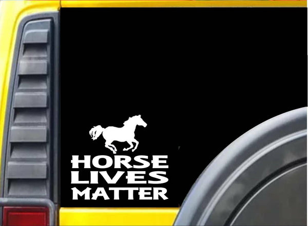 Horse Lives Matter Sticker k173 6 inch Horse rescue decal