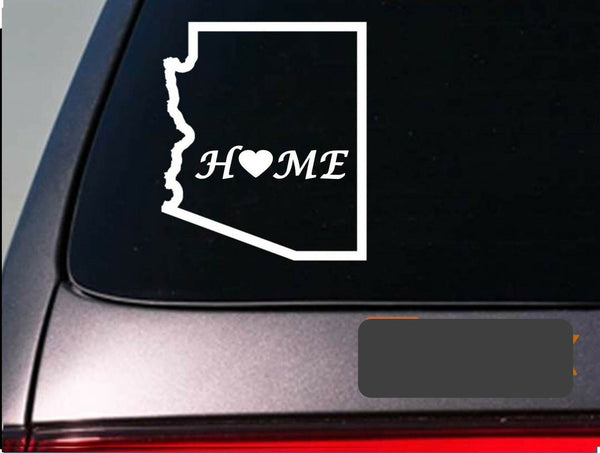 Arizona home 6" sticker *E662* state outline home map decal vinyl