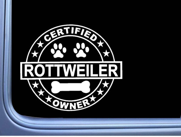 Certified Rottweiler L265 Dog Sticker 6" decal