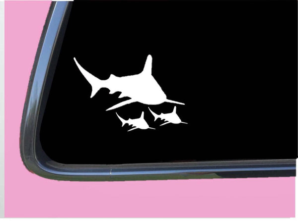 Shark Family Sticker TP 400 vinyl 6" Decal song mama mom mommy