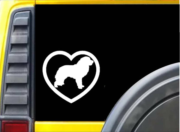 Great Pyrenees Heart Sticker k663 6 inch dog decal