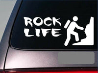 Rock Life rock climbing sticker decal *E212* repelling climbing gear repel