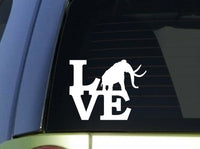 Wooly Mammoth Love *H948* 6 inch Sticker decal t rex dinosaur fossils cave