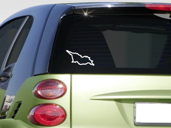 Georgia country 6" sticker *E932* country decal outline pride capital city state