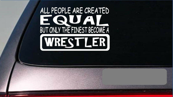 Wrestler equal Sticker *G764* 8" vinyl wrestling uniform headgear pads shoes