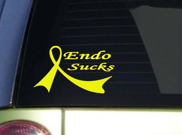 Endo Sucks *J098* 8 inch wide Sticker Endometriosis Decal