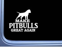 Pitbull Maga cropped L708 Dog Sticker 7" decal