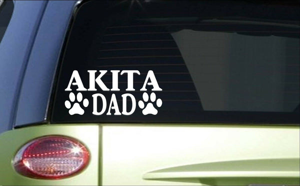 Akita *H771* 8 inch Sticker decal japanese akita inu fighting dog leash collar