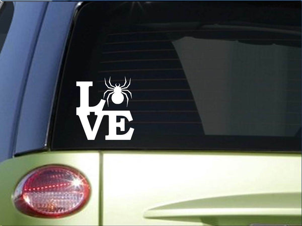 Spider love sticker *H172* 6" vinyl bowl decal terrarium