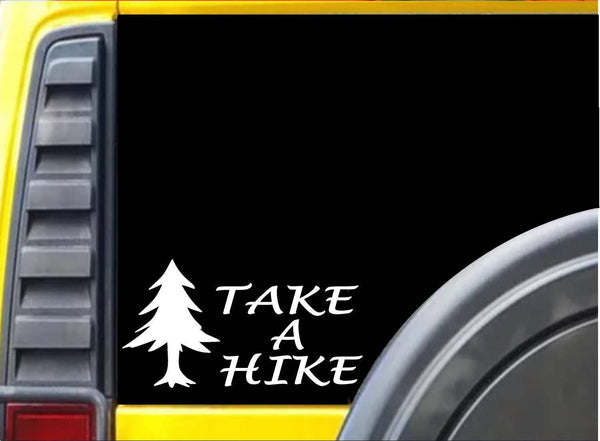 Take a Hike Pine Tree K484 8 inch Sticker hiking decal