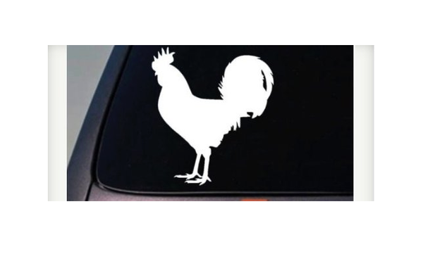 rooster sticker decal chicken 6" *C313*