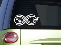 Tribal Beagle Hound Infinity Sitcker *I795* 8.5 inch wide decal