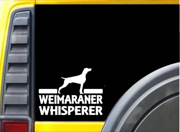 Weimaraner Whisperer K753 6 inch Sticker dog decal