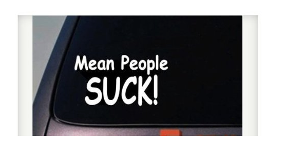 Mean People Suck Vinyl Decal – 8 Inch