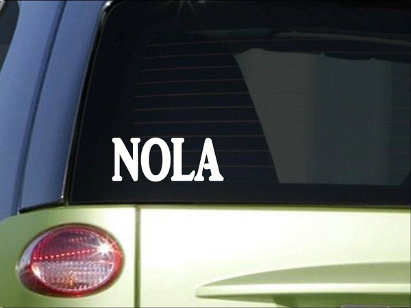 Nola *I082* 8" Sticker decal new orleans louisiana marti gras cajun beads