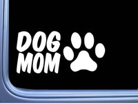 Dog Mom Paw M366 8 inch Sticker Decal breed training crate