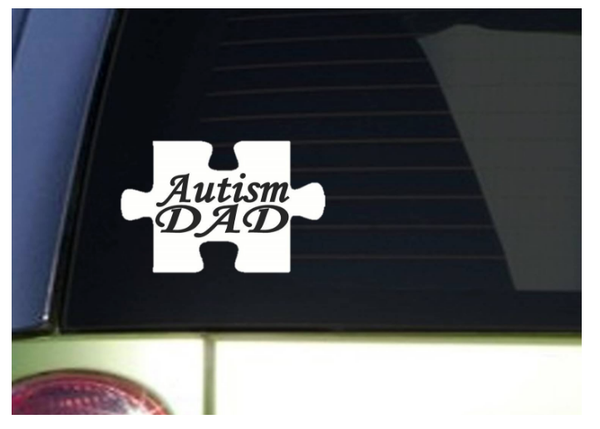 Autism Dad *J114* 6 inch awareness speaks autistic