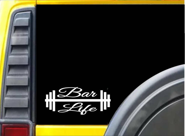 Bar Life K792 8 inch Sticker lifting gym decal