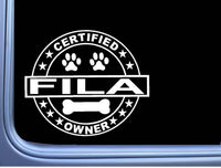 Certified Fila Brasileiro L355 Dog Sticker 6" decal