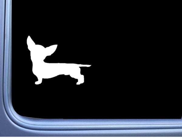 Chiweenie J805 6 inch Sticker dachshund chihuahua dog decal