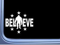 Bigfoot Believe Sticker M162 8" vinyl decal sasquatch squatch