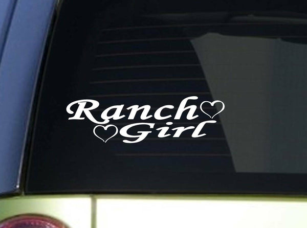 Ranch Girl *I942* 8 inch wide Sticker farming decal