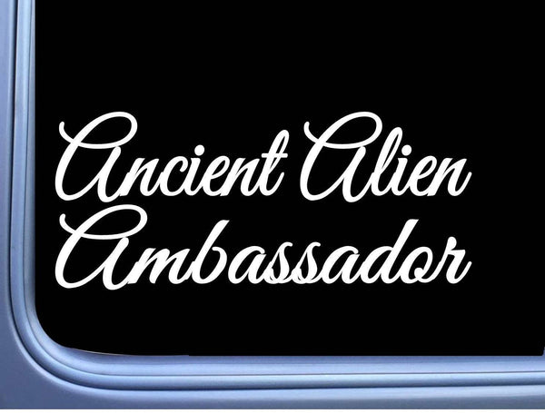 Ancient Alien Ambassador M410 8 inch Sticker empath mystical Decal magic psychic