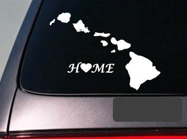 Hawaii home 6" sticker *E670* state outline home map decal vinyl