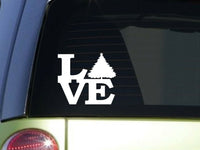 CHristmas tree Love 6" STICKER *F133* DECAL Jesus Christian God holiday santa