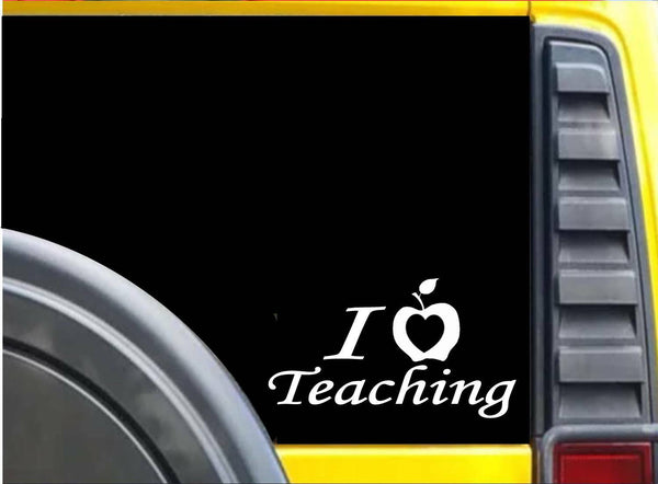 I heart Teaching Apple K637 8 inch Sticker teaching decal
