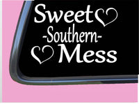 Sweet Southern Mess TP171 vinyl 6" Decal Sticker boho gypsy girl mom hot mess