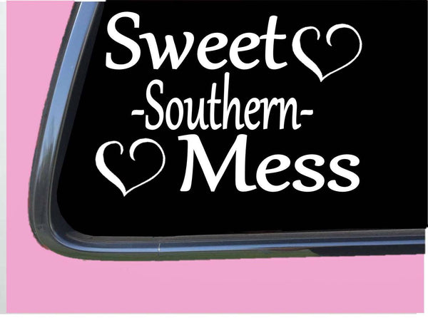 Sweet Southern Mess TP171 vinyl 6" Decal Sticker boho gypsy girl mom hot mess