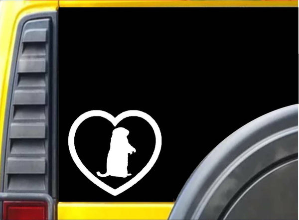 Groundhog Heart L119 6 inch Marmot decal sticker
