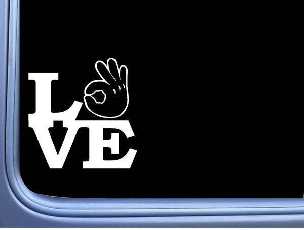 Love Circle Game Vinyl Decal M125 6 Inch Sticker car laptop mickey hand