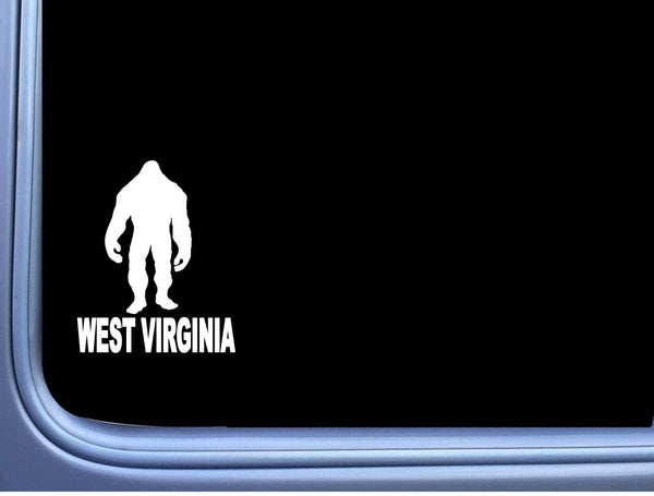 Bigfoot West Virginia State Sticker M172 6" vinyl decal sasquatch squatch